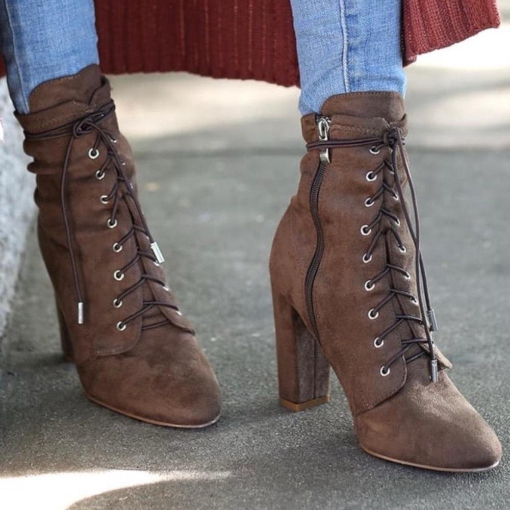 lulus suede lace up boots